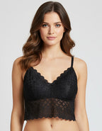 Комплект от дантелен бралет и бикина, черен, 504/253