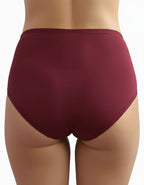 Сет 3 броя луксозни бикини от микрофибър и дантела, Neda, бордо, 65