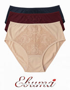 Сет 3 броя луксозни бикини от микрофибър и дантела, Neda, микс, 65