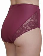 Луксозна бикина с висока талия, бордо, 66